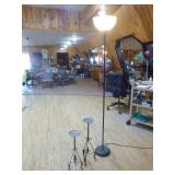 Floor Lamp and Candle Holders