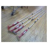 4 Zip Wall Poles