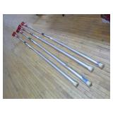 4 Zip Wall Poles