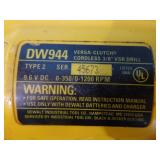 DeWalt Versa Clutch Cordless 3/8" VSR Drill