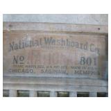 Vintage Washboard and License Plates