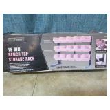 Tool Shop 15 Bin Bench Top Storage Rack