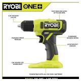 RYOBI ONE+ 18V Cordless 3/8 in. Drill Kit with 1.5 Ah Battery and Charger