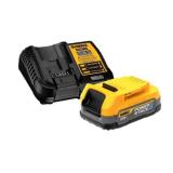 DEWALT 20V MAX XR POWERSTACK Lithium-Ion Battery Starter Kit with 1.7Ah Battery and Charger