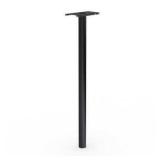 Architectural Mailboxes Pacifica In-Ground Steel Mailbox Post Black