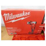 NEW - Milwaukee M18 18V Lithium-Ion 1/2 in. to 4 in. Force Logic 6-Ton Cordless Knockout Tool Kit with Die Set, One 2.0Ah Batteries