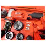 NEW - Milwaukee M18 18V Lithium-Ion 1/2 in. to 4 in. Force Logic 6-Ton Cordless Knockout Tool Kit with Die Set, One 2.0Ah Batteries