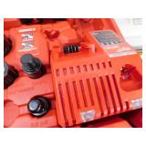 NEW - Milwaukee M18 18V Lithium-Ion 1/2 in. to 4 in. Force Logic 6-Ton Cordless Knockout Tool Kit with Die Set, One 2.0Ah Batteries