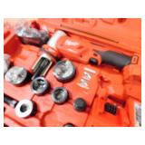 NEW - Milwaukee M18 18V Lithium-Ion 1/2 in. to 4 in. Force Logic 6-Ton Cordless Knockout Tool Kit with Die Set, One 2.0Ah Batteries