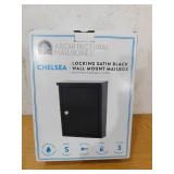 Architectural Mailboxes Chelsea Black, Small, Steel, Locking, Wall Mount Mailbox
