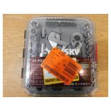 Husky 1/4 in. and 3/8 in. Stubby Ratchet and Socket Set (46-Piece)