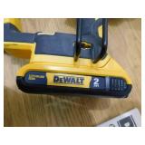 DEWALT 20V MAX XR Lithium-Ion Cordless 18-Gauge Narrow Crown Stapler Kit with 2.0Ah Battery, Charger and Contractor Bag
