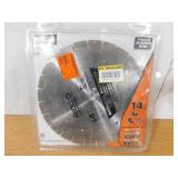 RIDGID 14 in. Segmented High-Rim Diamond Blade