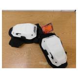 Husky White Foam Memory Foam Hard Cap Knee Pad with Adjustable Straps