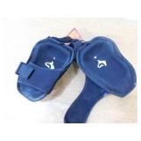 Husky White Foam Memory Foam Hard Cap Knee Pad with Adjustable Straps