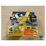 DEWALT 1.0 in. x 12 ft. Ratchet Tie-Down Straps 1500 lbs. Break Strength (4-Pack)
