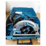 Makita 15 Amp 7-1/4 in. Corded Lightweight Magnesium Circular Saw with LED Light, Dust Blower, 24T Carbide blade, Hard Case