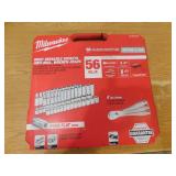 Milwaukee 3/8 in. Drive SAE/Metric Ratchet and Socket Mechanics Tool Set (56-Piece)