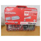 Milwaukee 3/8 in. and 1/4 in. Drive SAE/Metric Ratchet and Socket Mechanics Tool Set with PACKOUT Case (106-Piece)