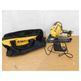 DEWALT 20V MAX XR Lithium-Ion Cordless 2-1/2 in. 15-Gauge Finish Nailer Kit Charger and Contractor Bag