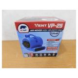 NEW - B-Air 1/4 HP Air Mover Blower Fan for Water Damage Restoration Carpet Dryer Floor Home and Plumbing Use in Blue