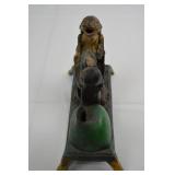 Mid-Century Cast Iron Mechanical Dentist and Patient