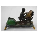 Mid-Century Cast Iron Mechanical Dentist and Patient