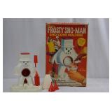 Hasbro Frosty Sno-Man Sno-Cone Machine with Accessories - 1970s Vintage Kit