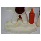 Hasbro Frosty Sno-Man Sno-Cone Machine with Accessories - 1970s Vintage Kit