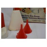 Hasbro Frosty Sno-Man Sno-Cone Machine with Accessories - 1970s Vintage Kit