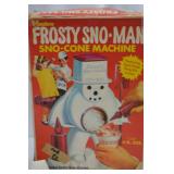 Hasbro Frosty Sno-Man Sno-Cone Machine with Accessories - 1970s Vintage Kit
