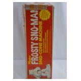 Hasbro Frosty Sno-Man Sno-Cone Machine with Accessories - 1970s Vintage Kit