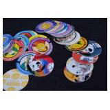 Simpsons Round Character Discs - Collectible Tokens Lot