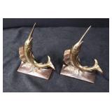 Philadelphia Mfg Co Sailfish Pair - Hand Cast Plated Metal Figurines
