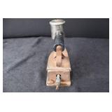 Antique Electric Iron with Side Steam Reservoir - Vintage Clothes Iron