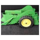 John Deere No. 50 Green Toy Front Loader Harvester - Collectible Farm Model