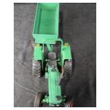 Tonka Green Tractor with Dump Trailer - Vintage Farm Toy
