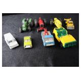 Vintage Die-Cast Toy Vehicle Lot - Tonka, Hubley, John Deere, International
