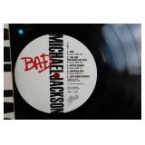 Michael Jackson BAD Framed Album Collage with Vinyl LP Display Size 29x30