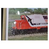 Locomotive Print - 1776 Bicentennial Commemorative Framed Artwork