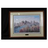 Kathy Flynn St. Paul Skyline Framed Print (2000) S