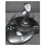 Microsoft SideWinder Joystick - 15-pin DB-15 Connector - Black