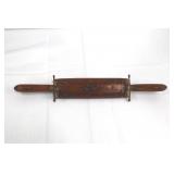 Antique Forked Dagger with Carved Wood Grip & Matching Scabbard