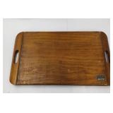 Walter Nathan Panama Wood Serving Tray with Inlaid Panoramic Mosaic