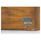 Walter Nathan Panama Wood Serving Tray with Inlaid Panoramic Mosaic