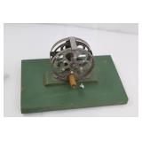 Shakespeare Automatic No. 1922 Model FF Lot of 2 Vintage Fishing Reel/Line Winder on Green Base