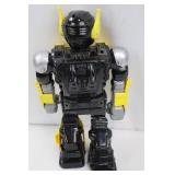 Robot Action Figure - Yellow & Black Mech with Green Chest Screen, 17 in Tall