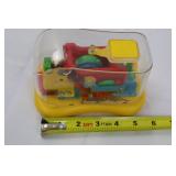 Swingline Desk Toy Gear Mechanism in Clear Dome - Yellow Base