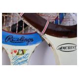 Vintage Wooden Tennis Racket Lot - 7 Rackets including Evonne Goolagong, Slazenger & Spalding