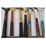 Vintage Wooden Tennis Racket Lot - 7 Rackets including Evonne Goolagong, Slazenger & Spalding